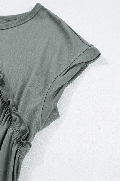 Threaded Pear Daniela Gathered Seam T Shirt