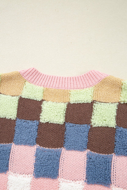 Threaded Pear Kiara Pattern Front Cardigan Sweater