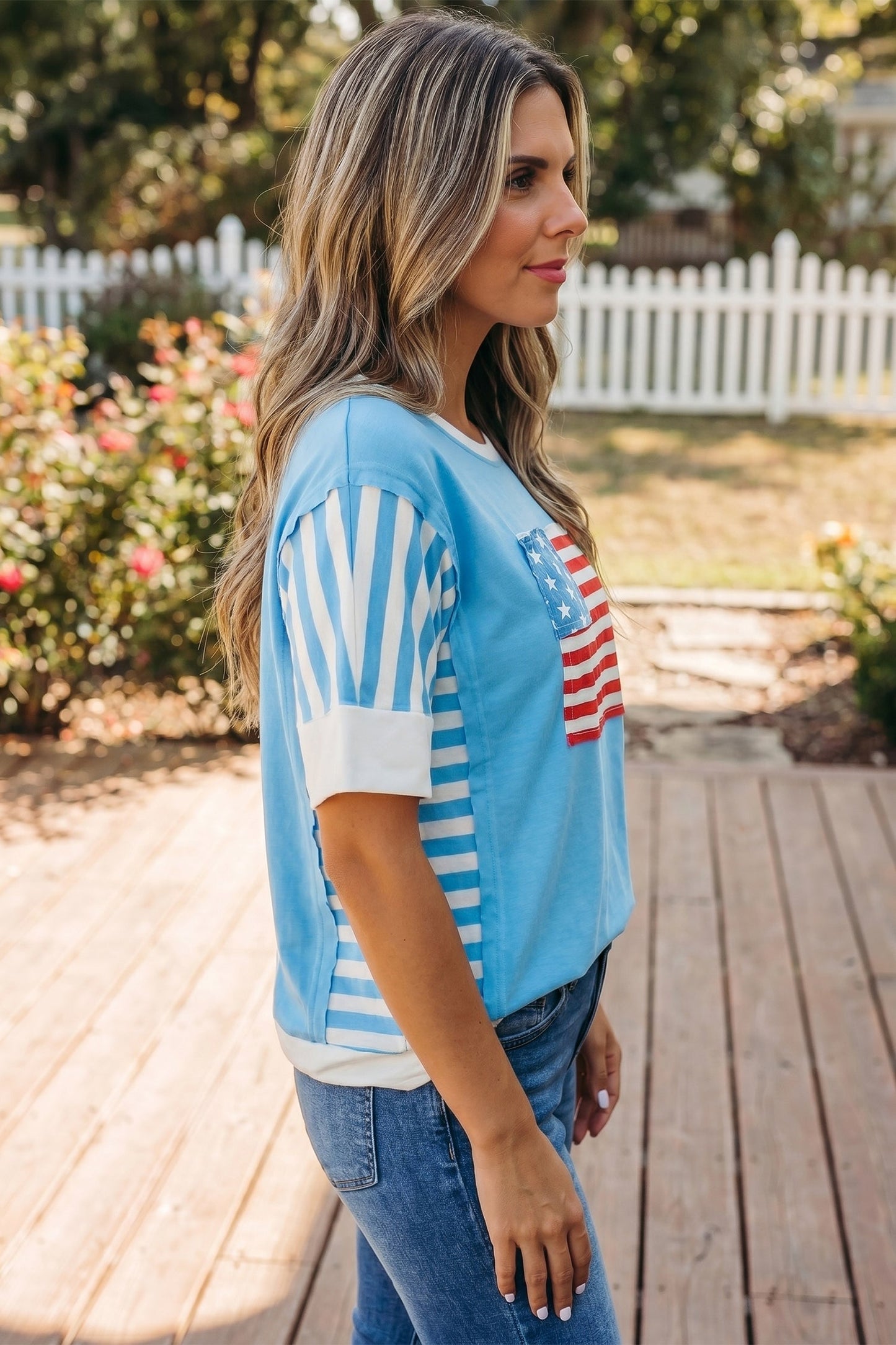 Threaded Pear Zoe July 4th T Shirt