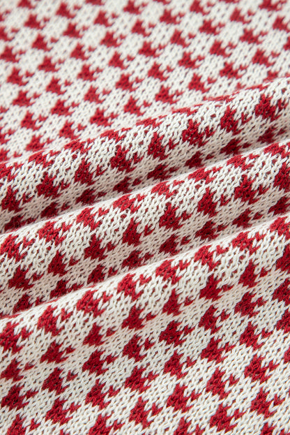 Threaded Pear Kinley Pattern Lantern Sleeve Sweater