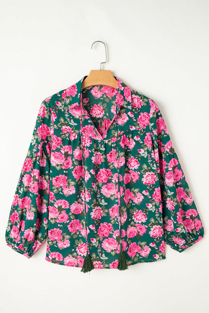 Threaded Pear Cleo Collar Puff Sleeve Blouse