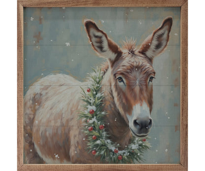 Kendrick Home White Donkey Berry Wreath