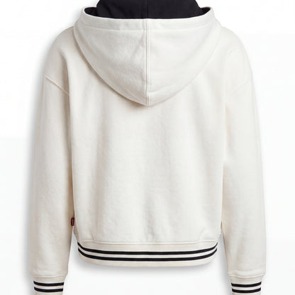 Levi's Girls' Holiday Meet and Greet Graphic Hoodie, White, XL