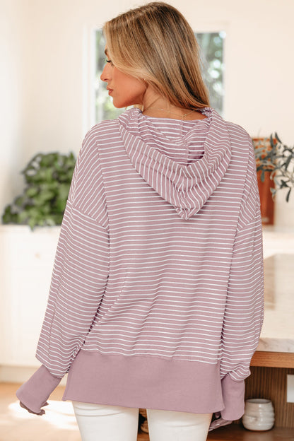 Threaded Pear Addilyn Shoulder Loose Fit Hoodie