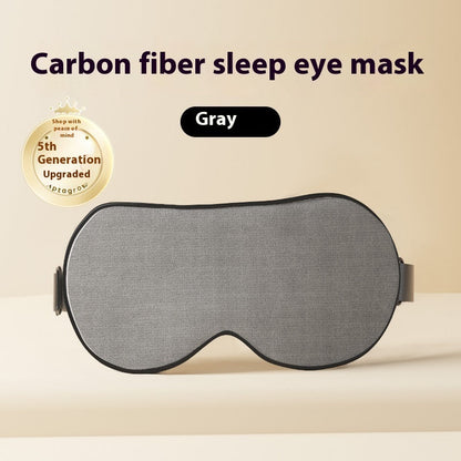 Activated Carbon Sleep Eye Mask – Bamboo Charcoal Fiber Blackout Mask in Black & Gray