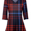 Red & Navy Plaid Holiday Print