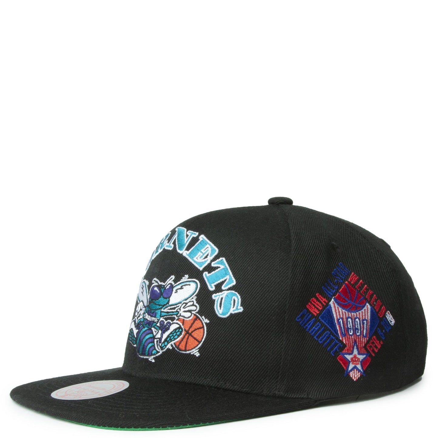 Men's Mitchell & Ness NBA My Squad Snapback Hwc Hornets - Black
