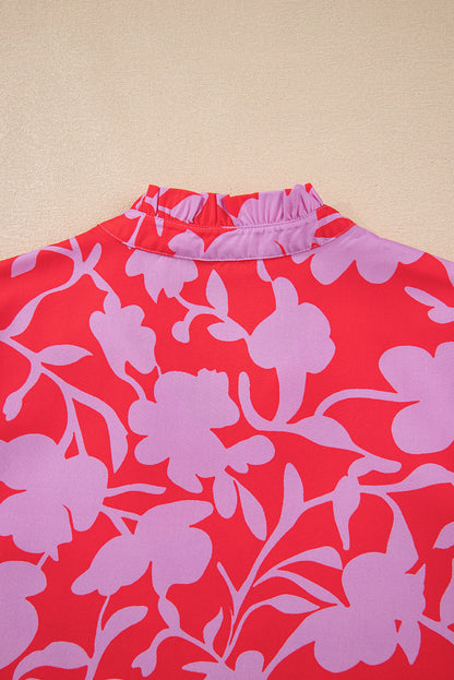 Threaded Pear Milan Ruffle Hem Mini Dress