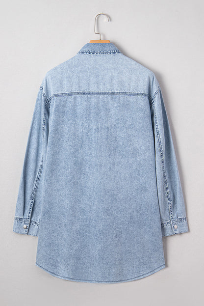 Threaded Pear Takina Raw Hem Loose Shirt