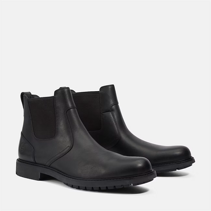 Timberland Stormbucks Waterproof Chelsea Men's Boots — Black Leather