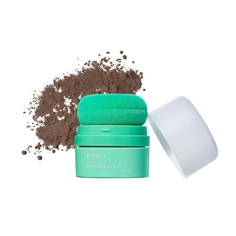 Briogeo Style + Treat Dry Shampoo Puff - Tinted for Dark Hair 15g FULL