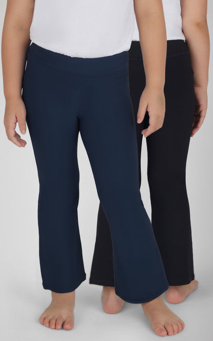 Toddler Girls 2 PK Ribbed Flared Pant