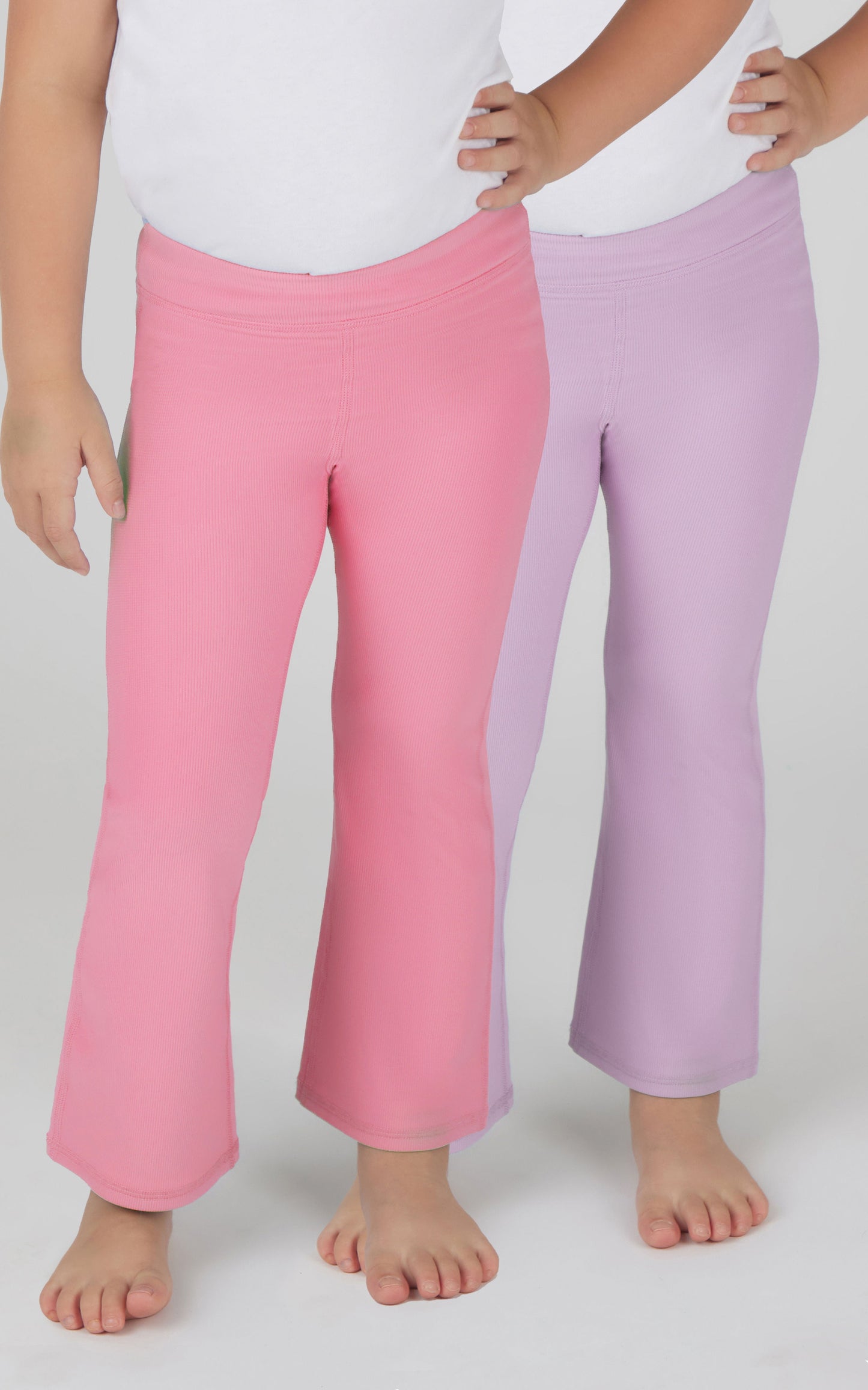 Toddler Girls 2 PK Ribbed Flared Pant