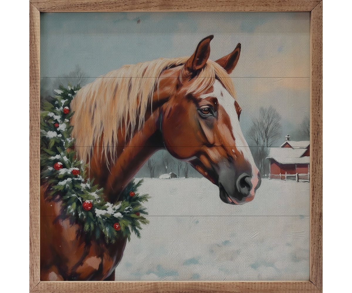 Kendrick Home Horse With Wreath