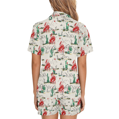 Desert Rodeo Womens Short Pajama Set