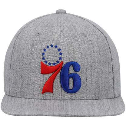 Mitchell & Ness Men's NBA Team Heather 2.0 Snapback 76Ers
