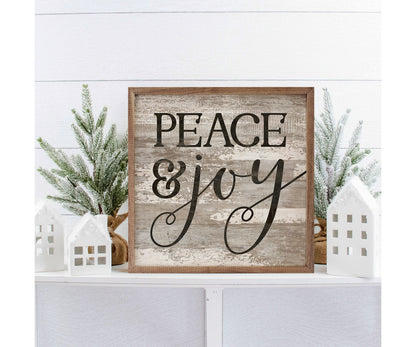 Kendrick Home Peace And Joy Whitewash