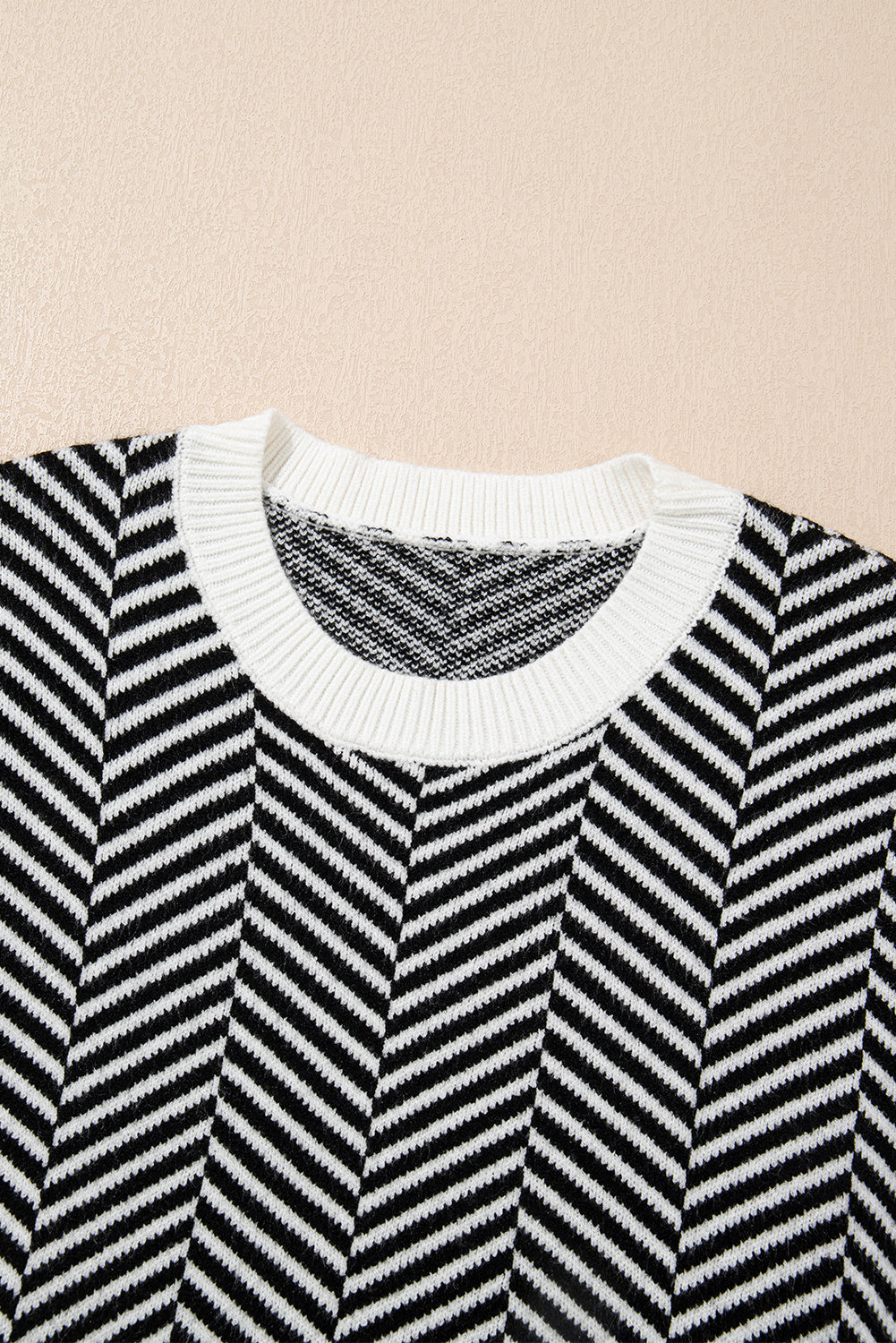 Threaded Pear Evelyn Edge Drop Shoulder Sweater