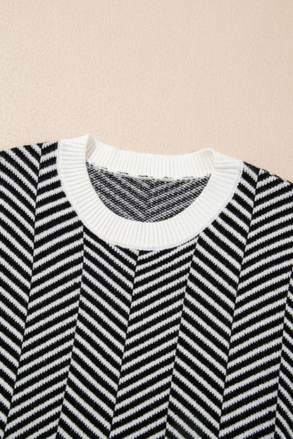 Threaded Pear Evelyn Edge Drop Shoulder Sweater