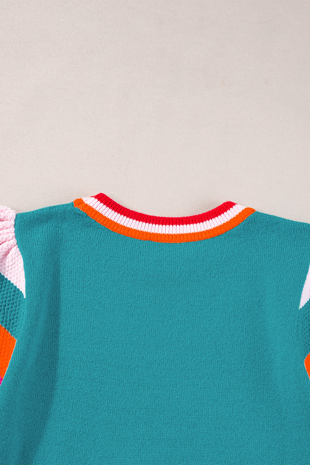 Threaded Pear Sophia Flutter Sleeves Knitted Sweater