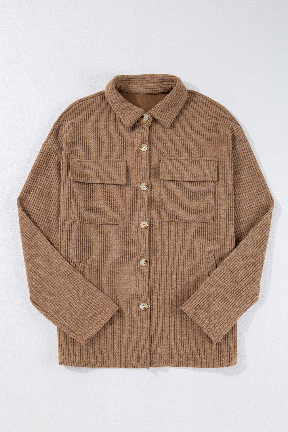 Threaded Pear Lilith Corduroy Buttoned Long Sleeve Jacket