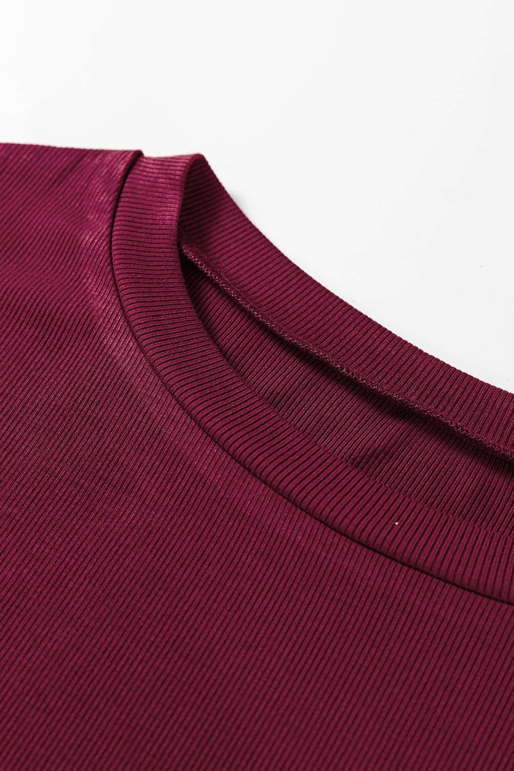 Threaded Pear Bellamy Ribbed Body Patchwork Long Sleeve Top