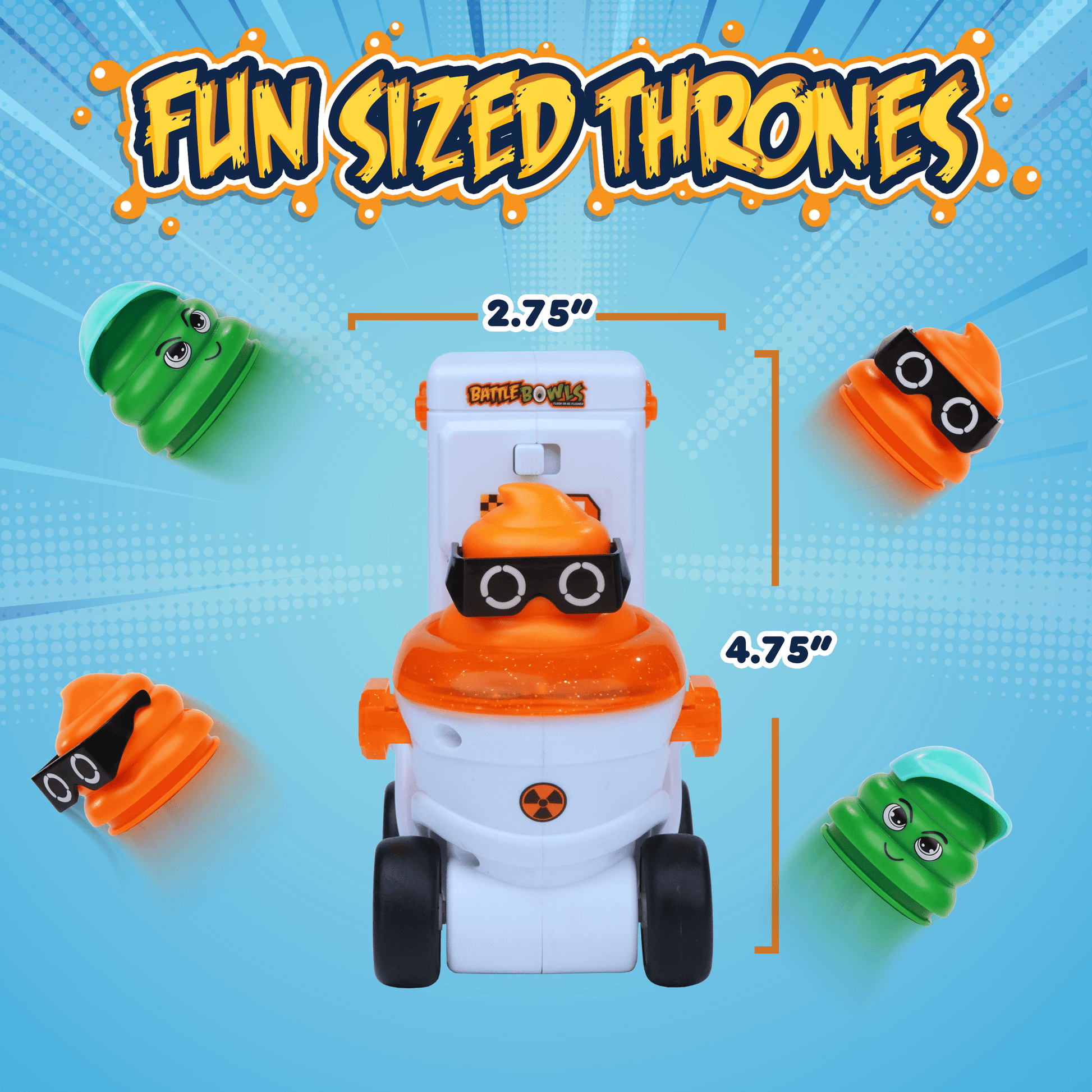 White, green, orange car and black remote-
