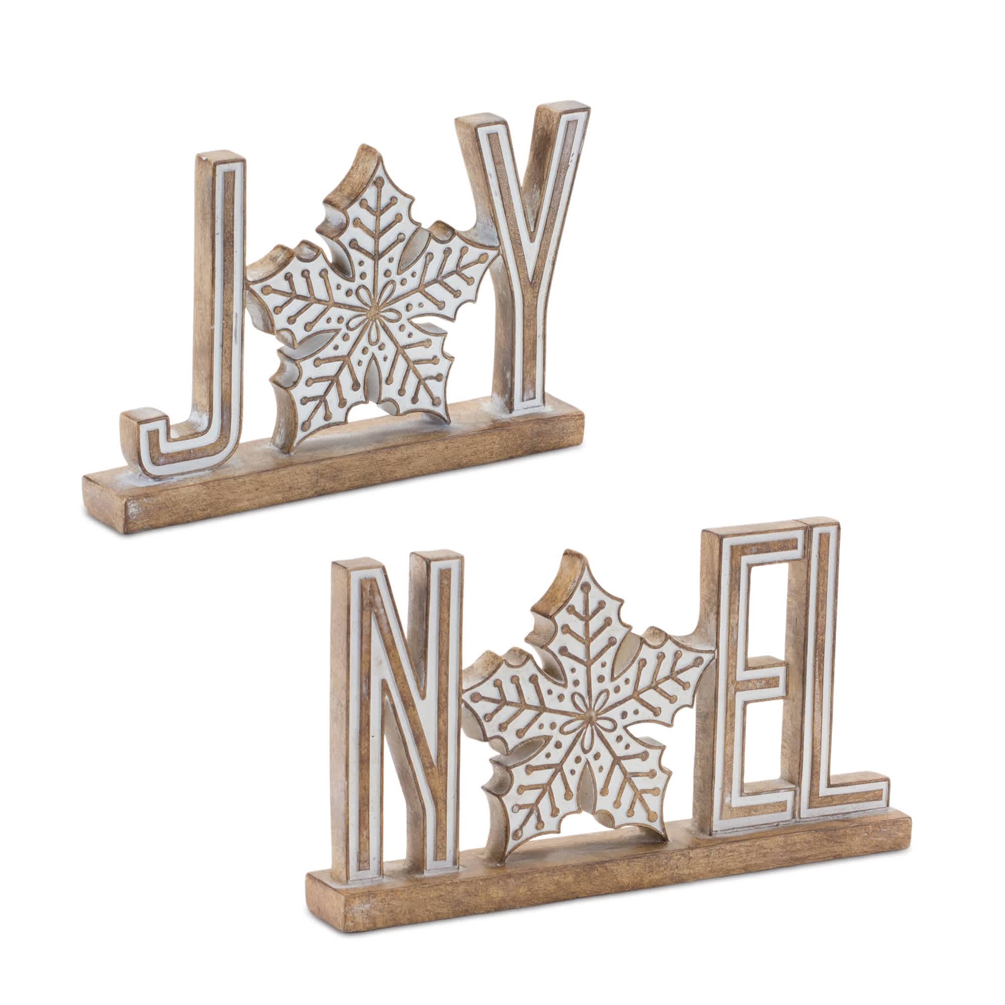 Melrose International Joy and Noel Tabletop Sign (Set of 4) – Zulily