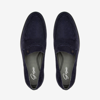 Navy Suede-