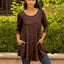 Brown and Black Abstract Polka Dot