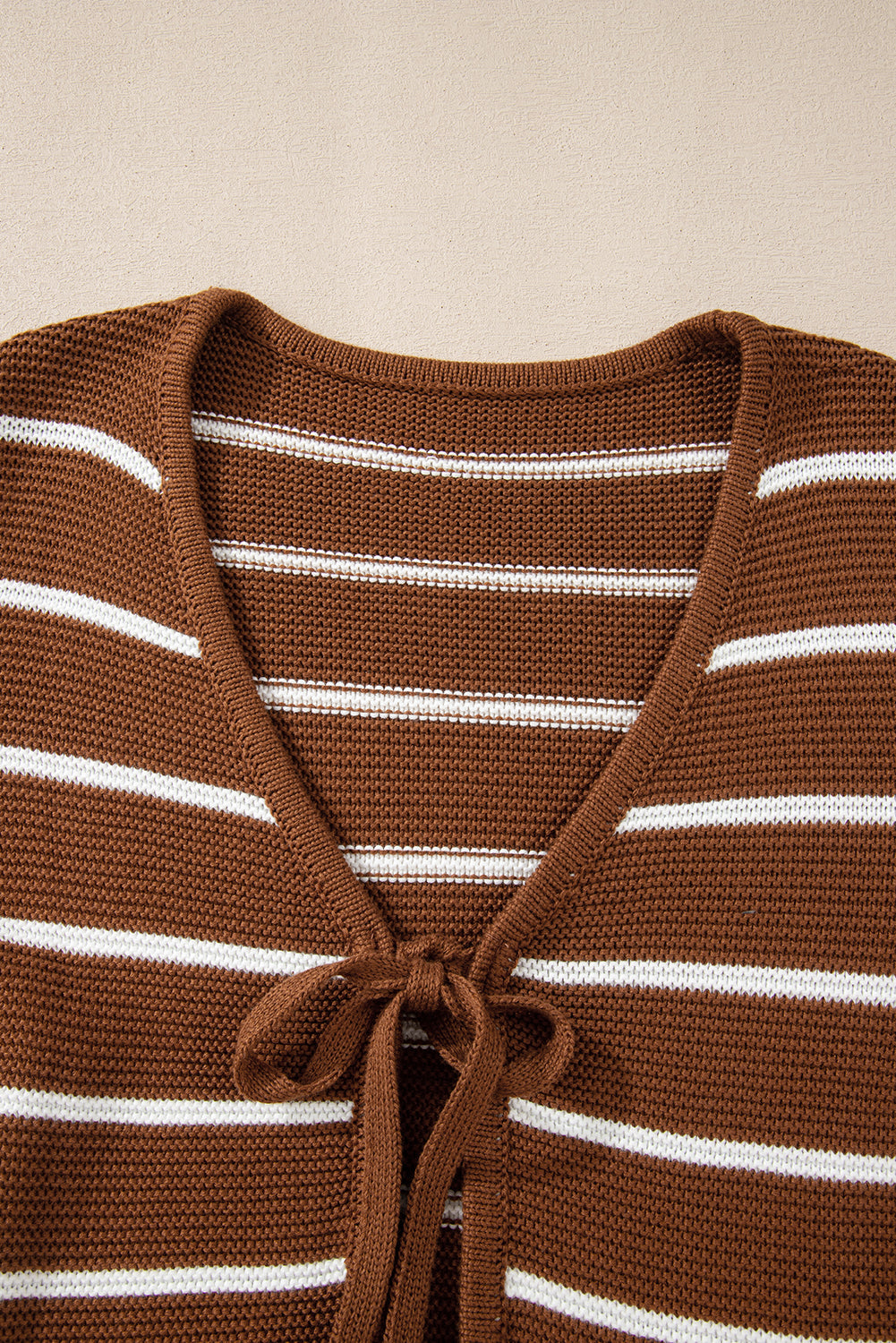 Threaded Pear Lilly Striped Knit Cardigan Sweater