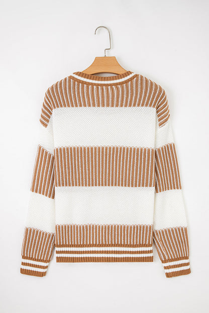 Threaded Pear Haley Drop Shoulder Loose Sweater