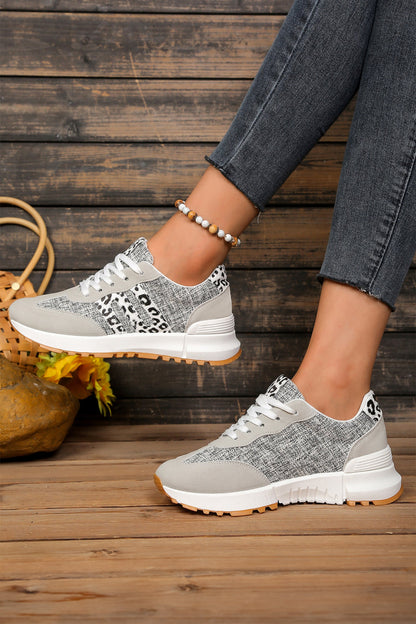 Threaded Pear Rosalia Detail Lace Up Sneakers