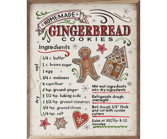 Kendrick Home Christmas Treats VI Gingerbread By Anne Tavoletti