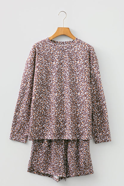 Threaded Pear Willow Ribbed Long Sleeve Lounge Set