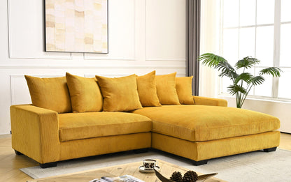 Luxe - Oversized 2 Piece Sectional Couches for Living Room, L Shaped Sofa With Chaise
