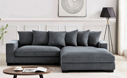 Luxe - Oversized 2 Piece Sectional Couches for Living Room, L Shaped Sofa With Chaise