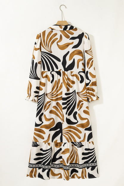 Threaded Pear Zaylee Sleeve Ruffle Hem Dress