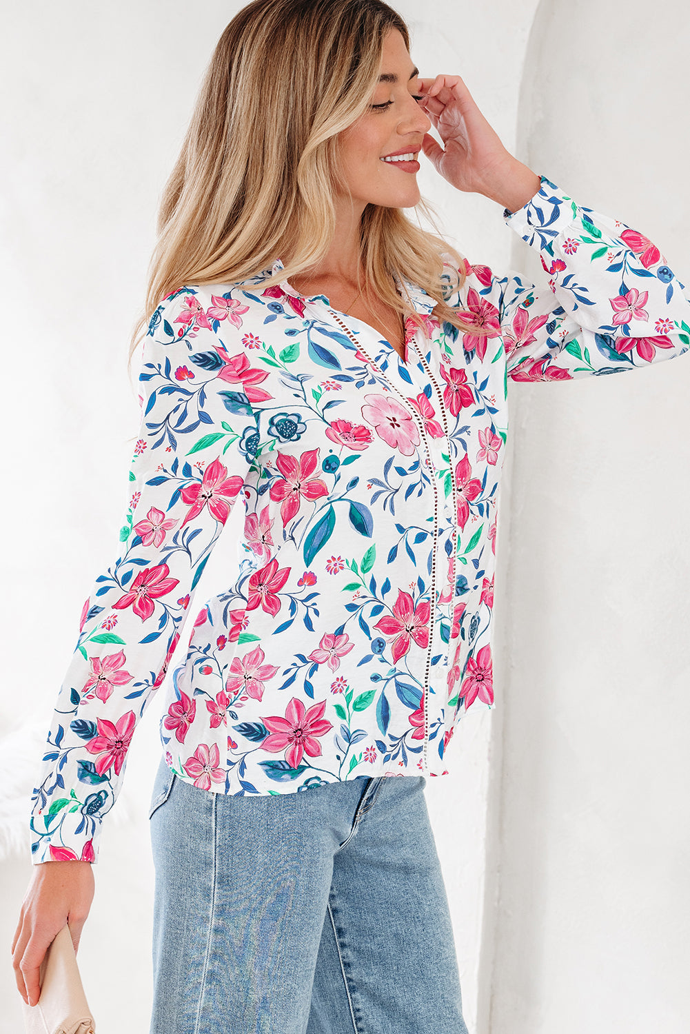 Threaded Pear Juliette Long Sleeve Shirt Long Sleeve Top