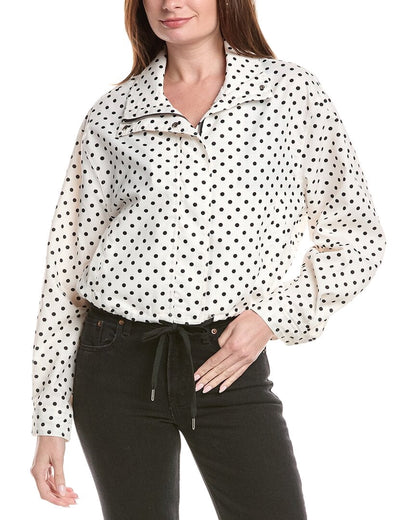 WTE/BLK POLKA-