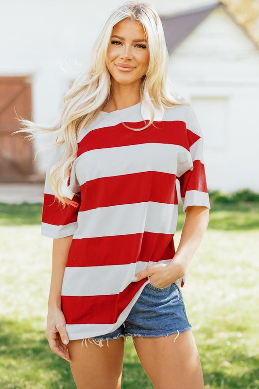 Threaded Pear Tiana Block Oversize Tunic Tee