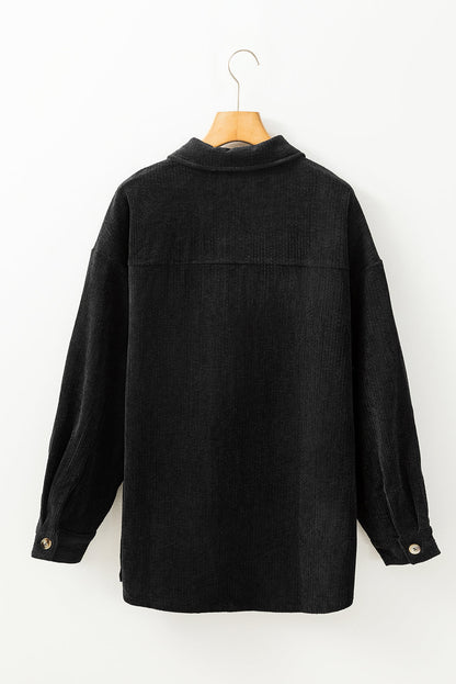 Threaded Pear Eleanor Corduroy Flap Up Shacket