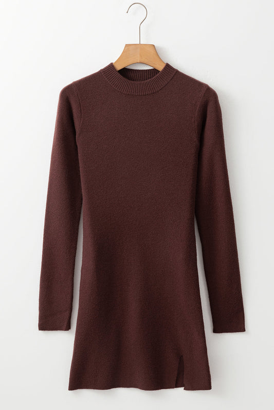 Threaded Pear Olivia Mock Side Slit Sweater