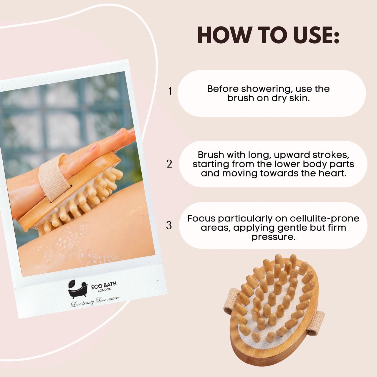 Eco Bath Cellulite Hand Brush - Eco Bath London