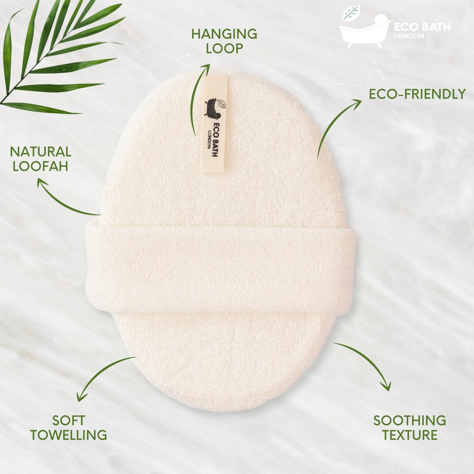 Eco Bath Natural Loofah Bath Scrubber - Eco Bath London