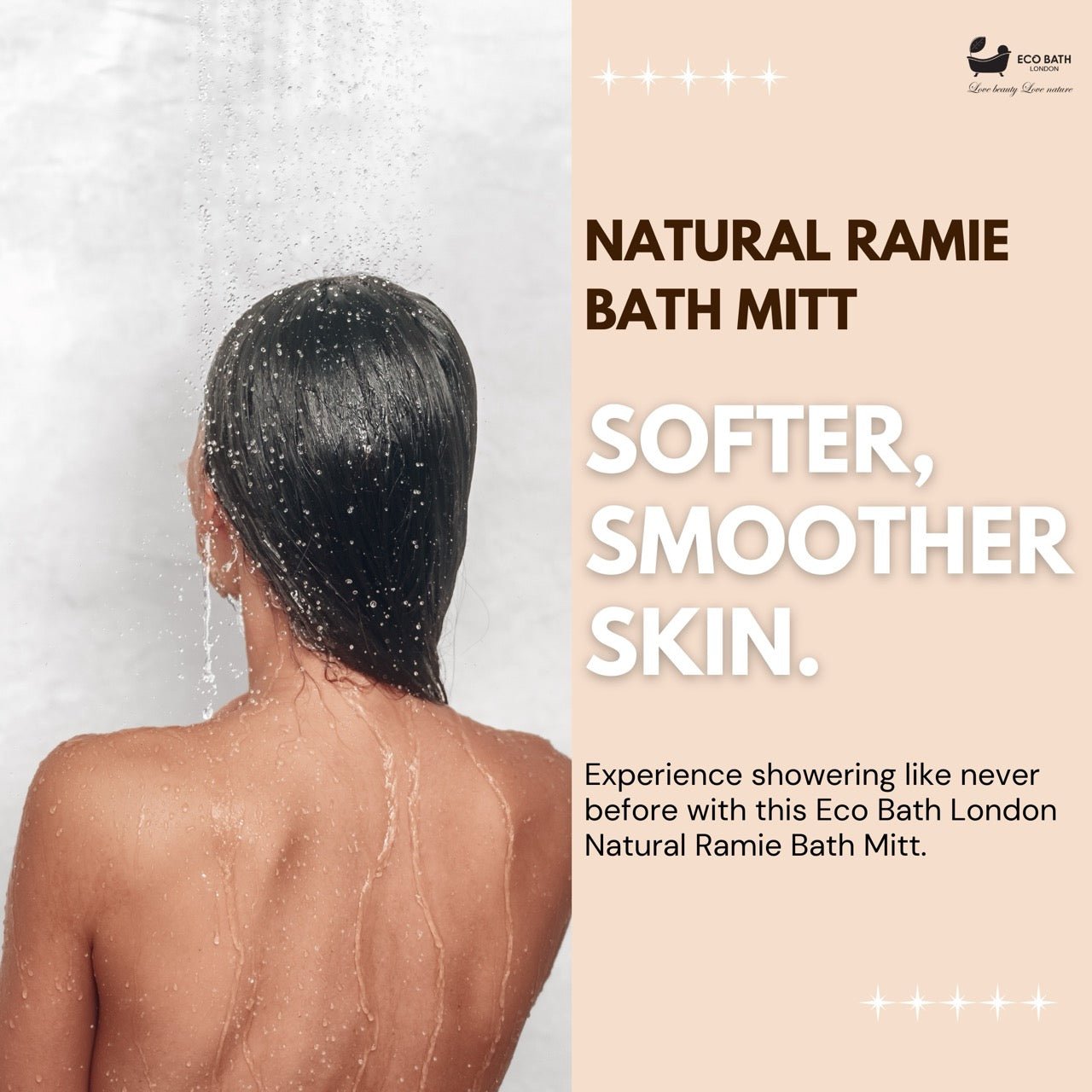 Eco Bath Natural Ramie Bath Mitt - Eco Bath London