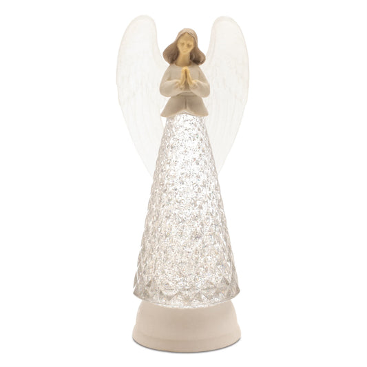 Melrose International LED Angel Snow Globe 12.5"H