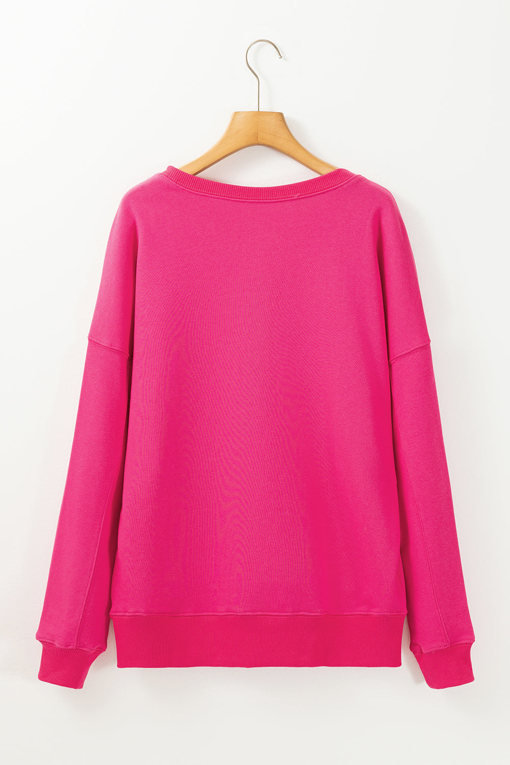 Threaded Pear Ainsley Crisscross Stitching Loose Sweatshirt
