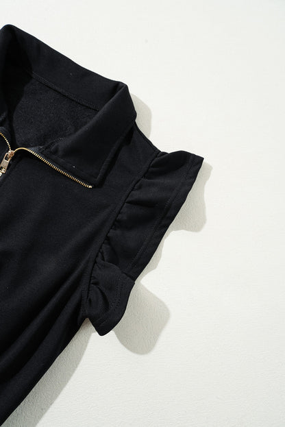 Threaded Pear Azariah Drawstring Elastic Waistband Jumpsuit