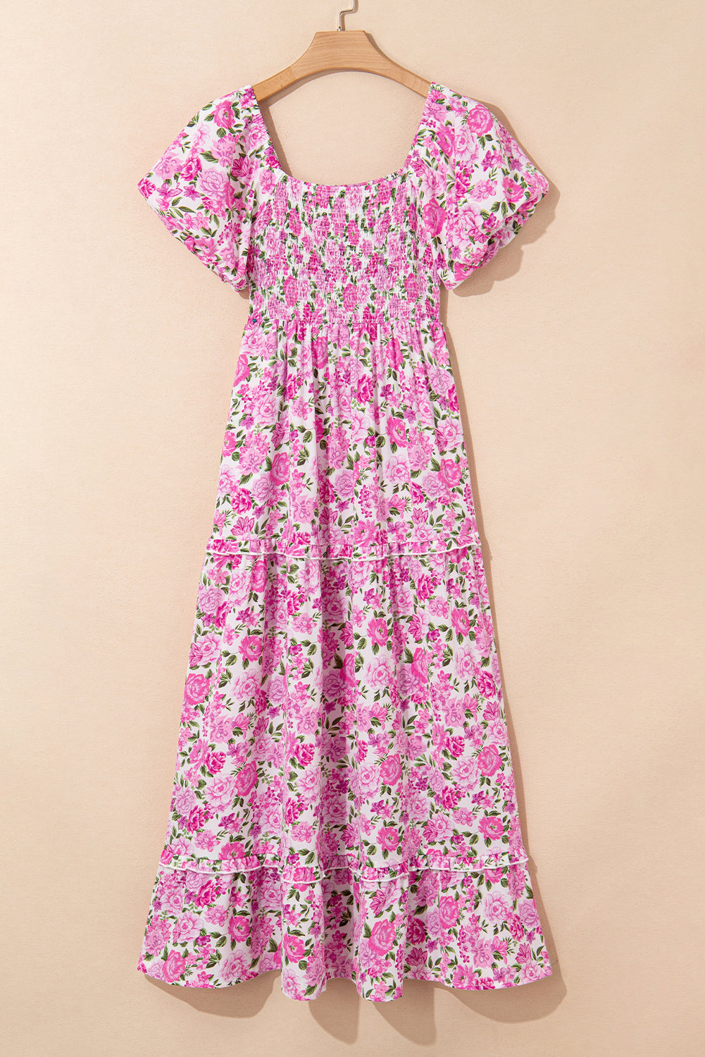 Threaded Pear Raina Sleeve Flowy Long Dress
